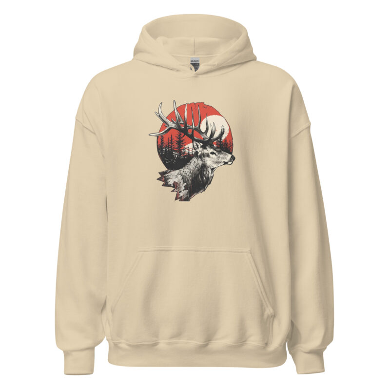 Majestic Deer Sunset Unisex Hoodie - Image 8