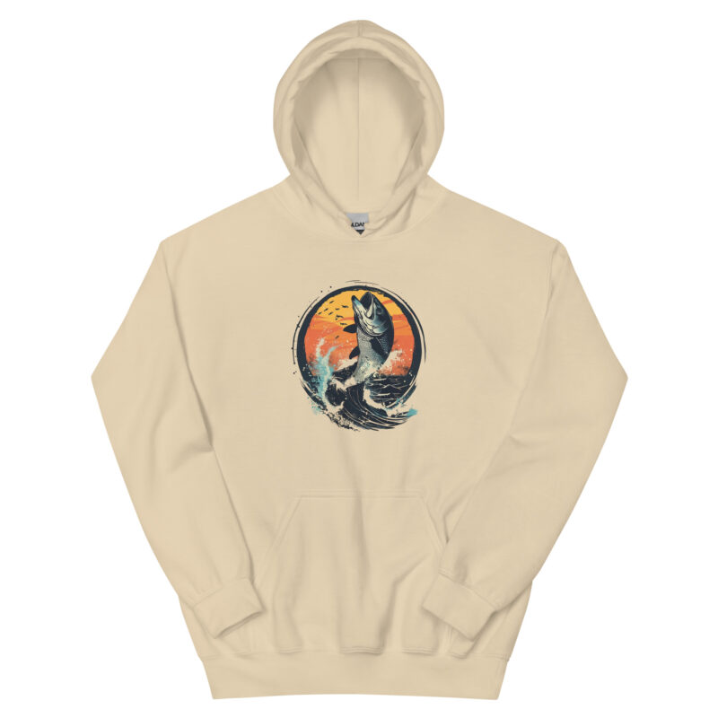 Sunset Bass Splash Unisex Hoodie - Image 5