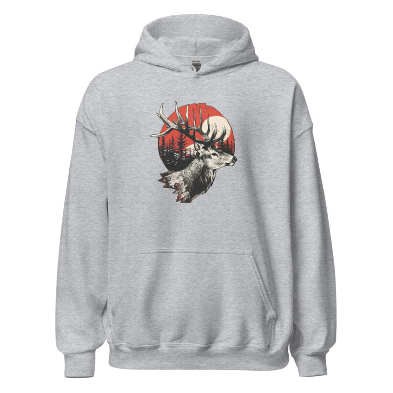 Majestic Deer Sunset Unisex Hoodie - Image 6