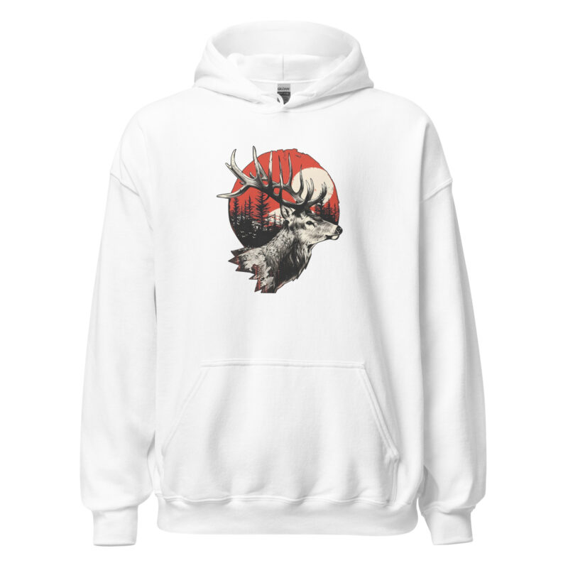 Majestic Deer Sunset Unisex Hoodie - Image 11