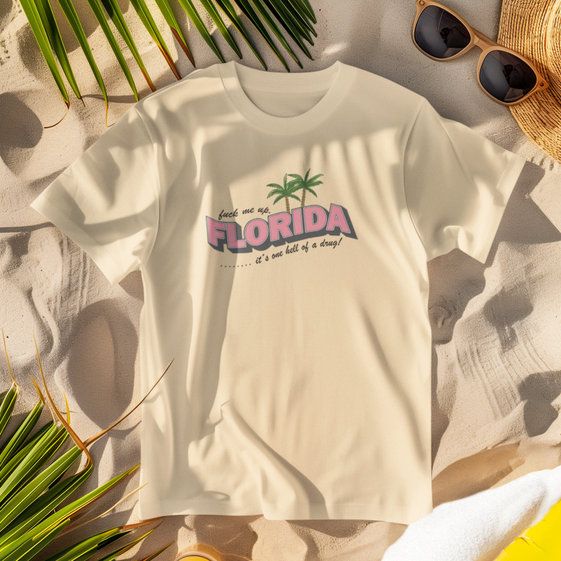 summer-style-mockup-of-a-round-neck-t-shirt-laid-on-the-sand-m40701